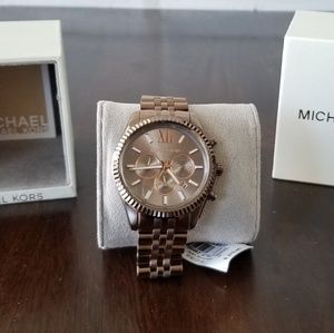 MICHAEL KORS MK8522 Men's Lexington Sable Ion Pla